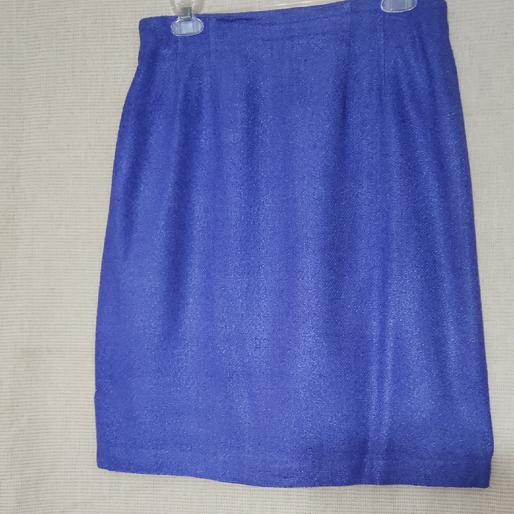 Carole Little Vibrant Blue A-Line Skirt